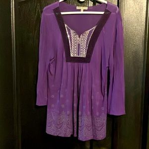 M vintage Susie purple tunic